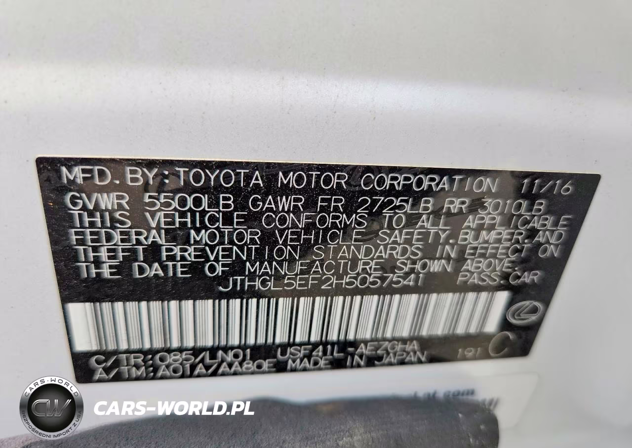 2017 Lexus Ls 460L VIN:JTHGL5EF2H5057541 - 12