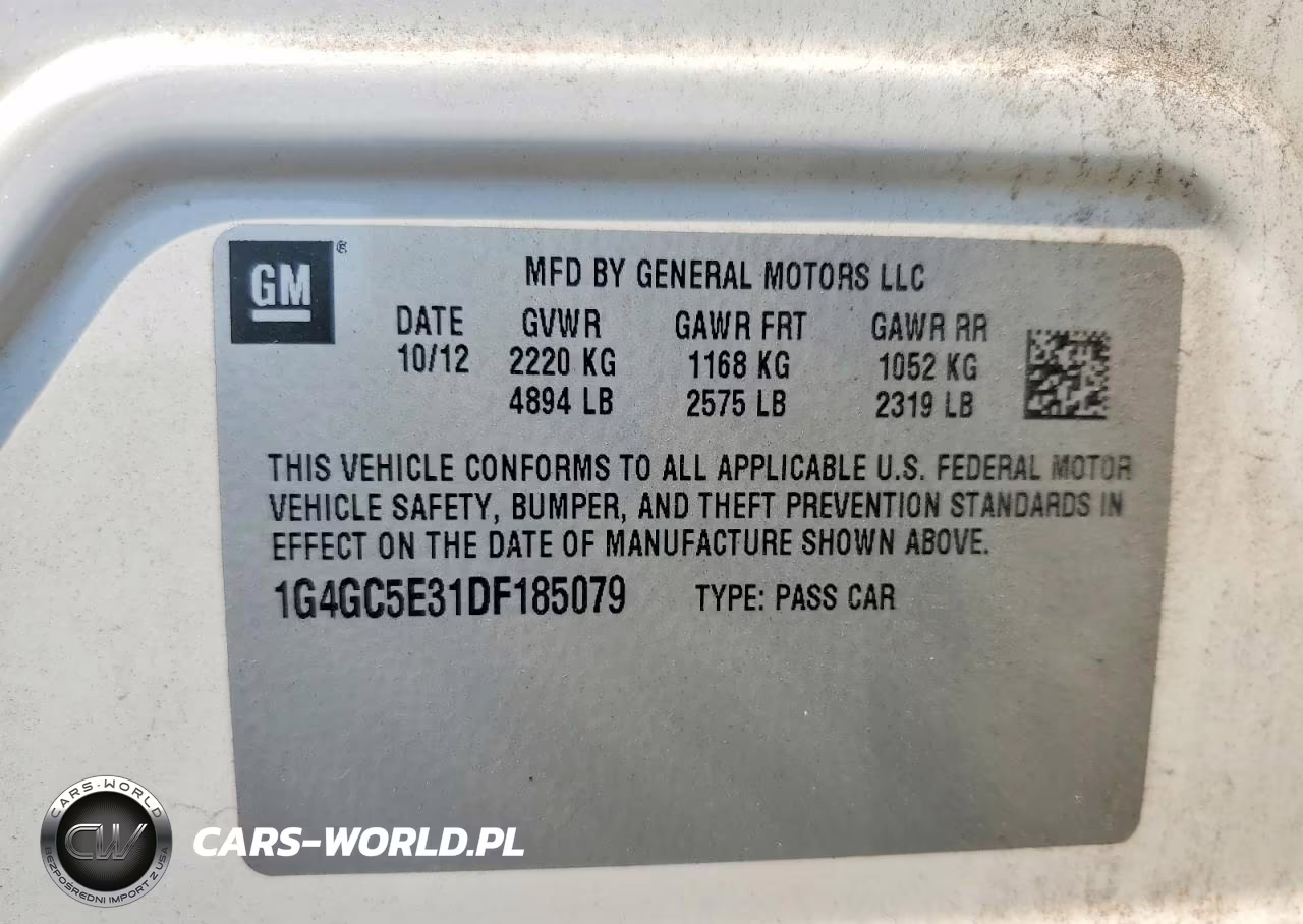 2013 Buick Lacrosse VIN:1G4GC5E31DF185079 - 13