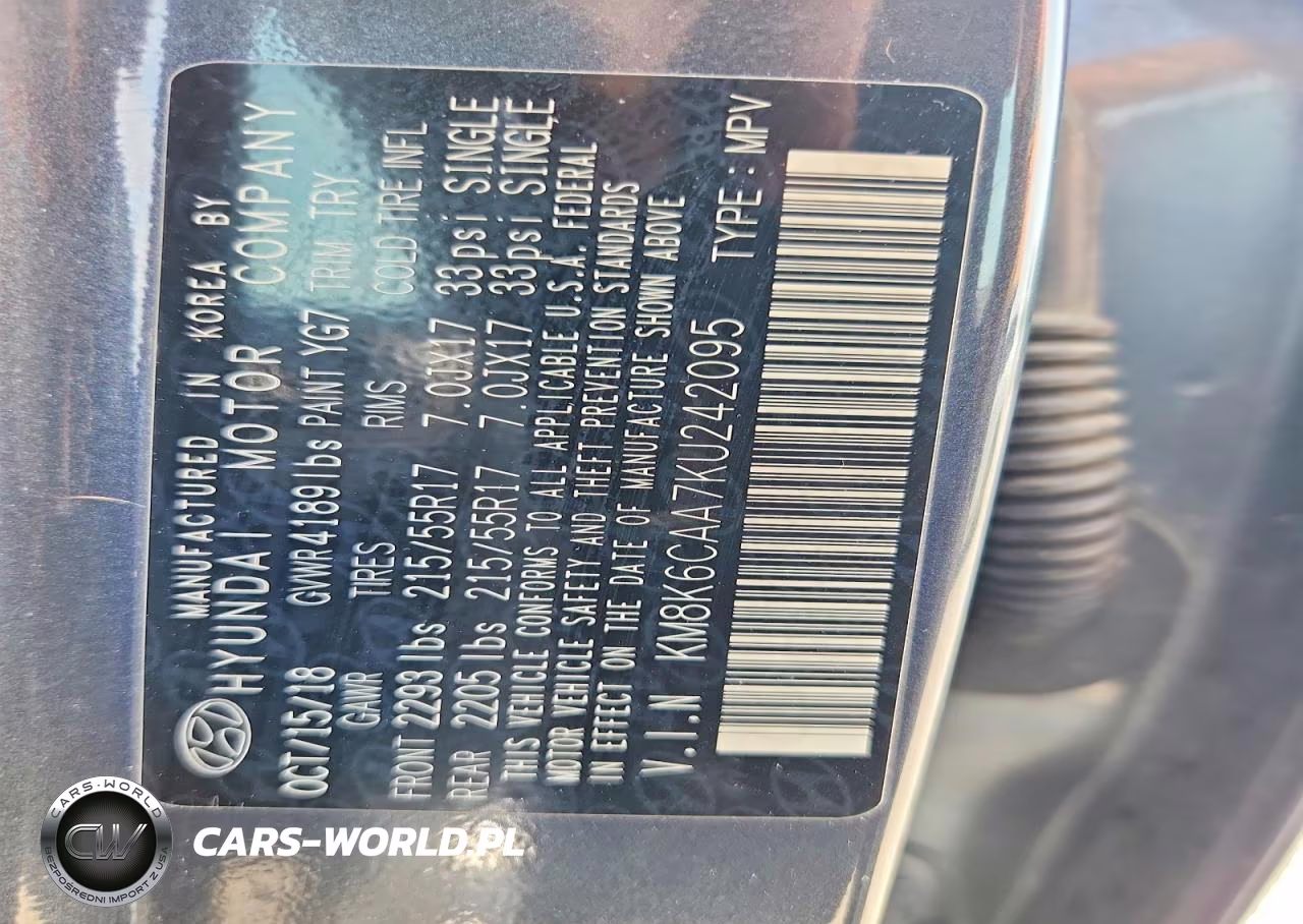 2019 Hyundai Kona Sel VIN:KM8K6CAA7KU242095 - 12