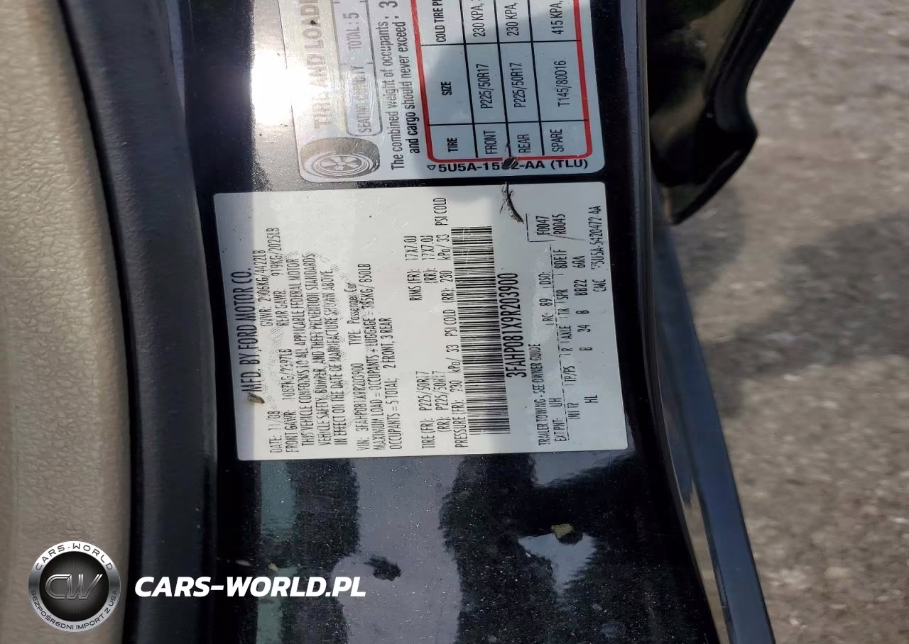 2009 Ford Fusion Sel VIN:3FAHP081X9R203900 - 12