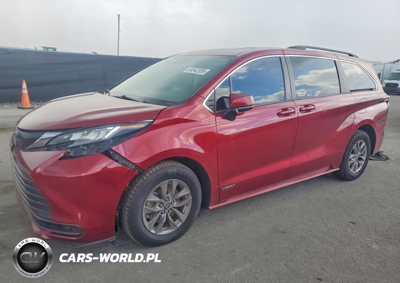 2021 Toyota Sienna Le VIN:5TDBRKEC3MS008349 - 1