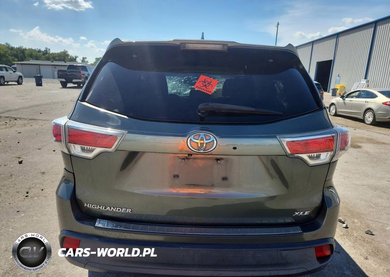 2015 Toyota Highlander Xle VIN:5TDKKRFH8FS090833 - 6