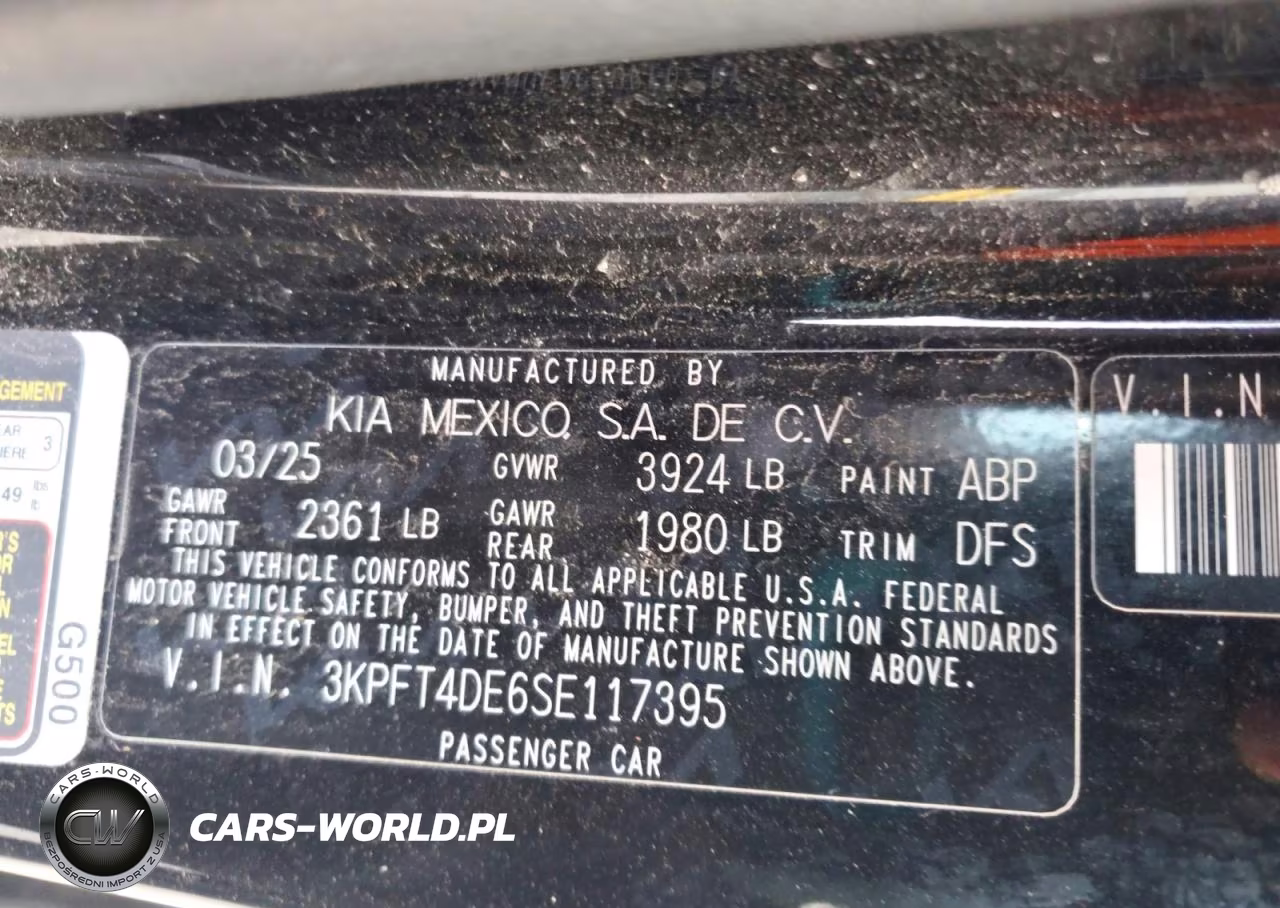 2025 Kia K4 Lxs VIN:3KPFT4DE6SE117395 - 12