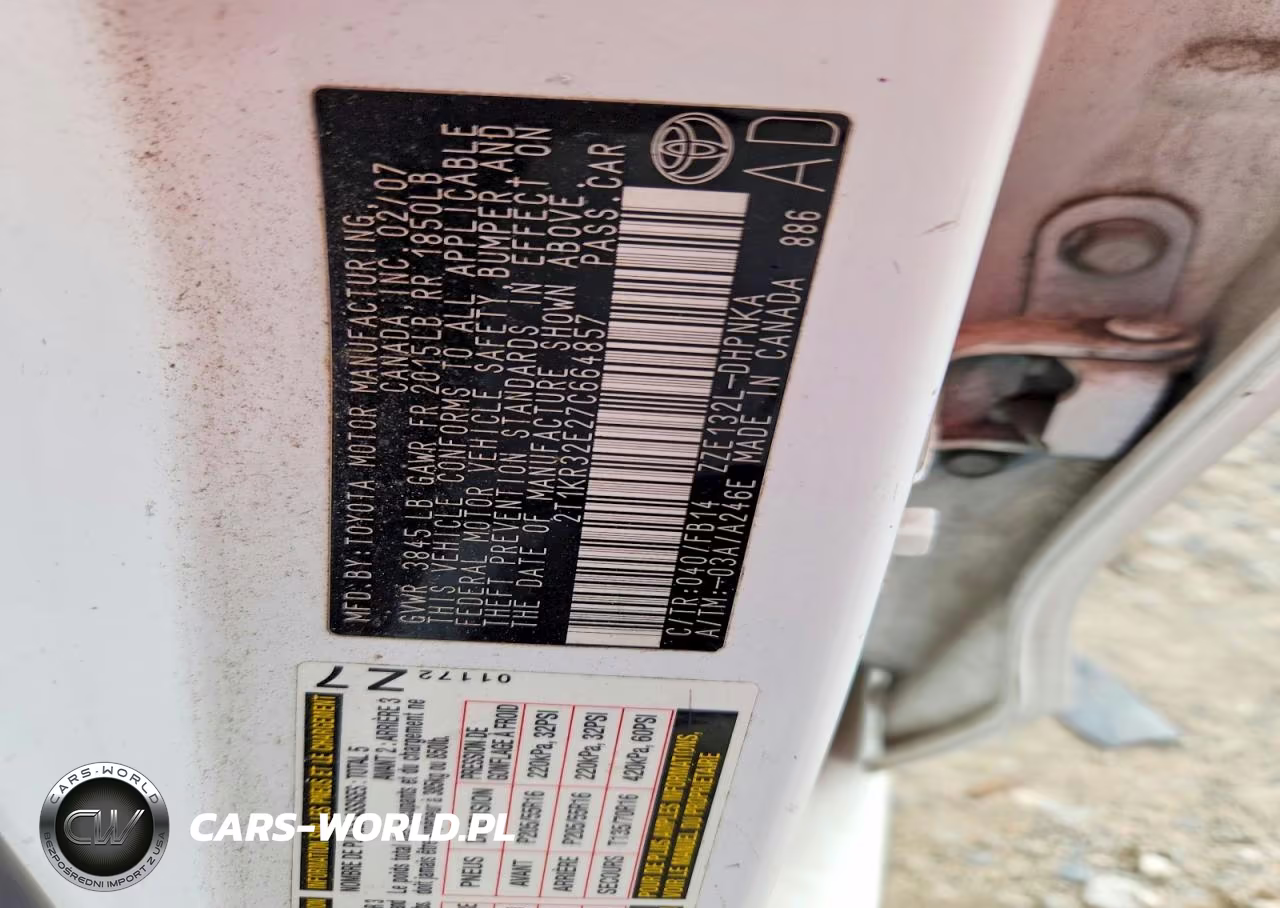 2007 Toyota Matrix Xr VIN:2T1KR32E27C664857 - 12