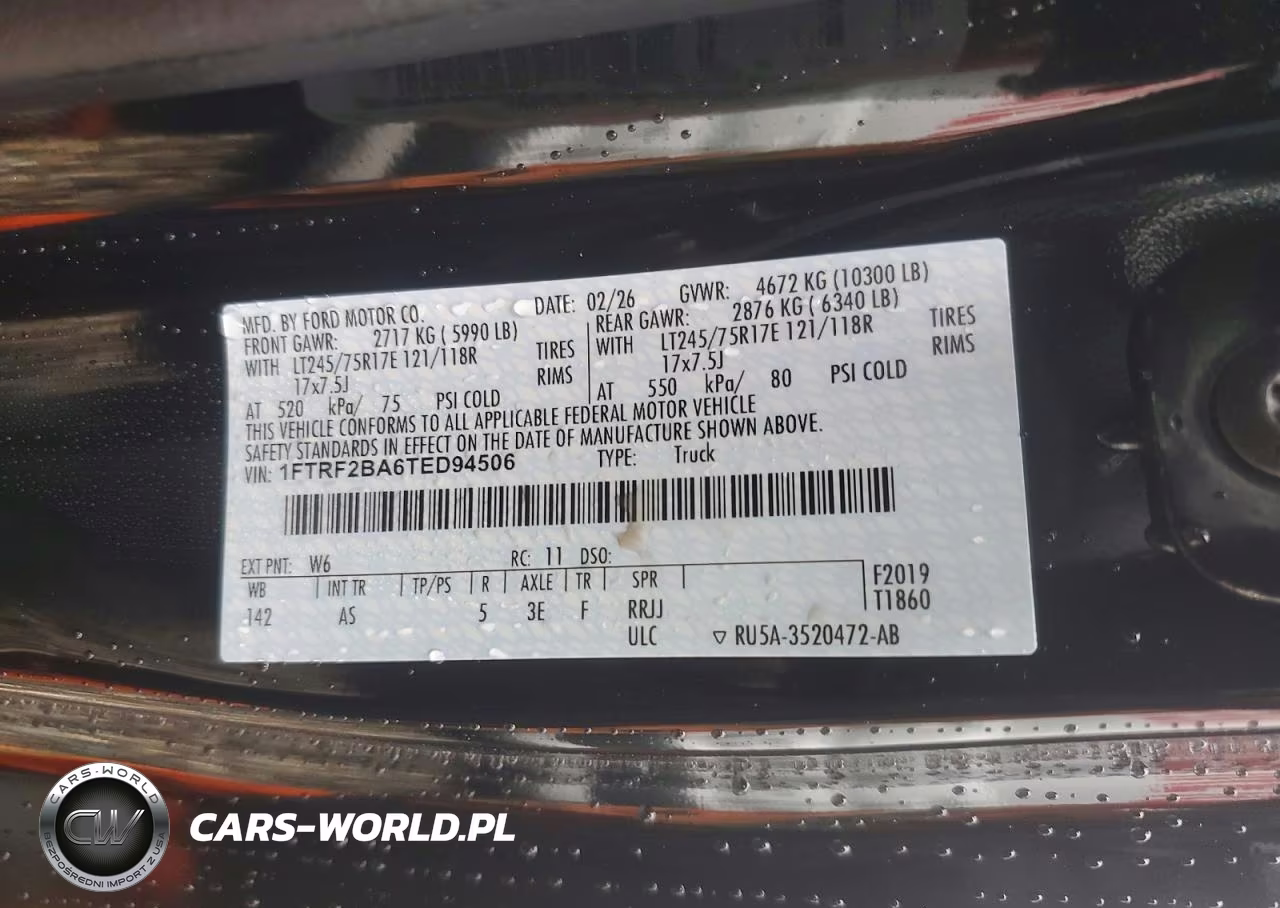 2026 Ford F250 Super Duty VIN:1FTRF2BA6TED94506 - 13