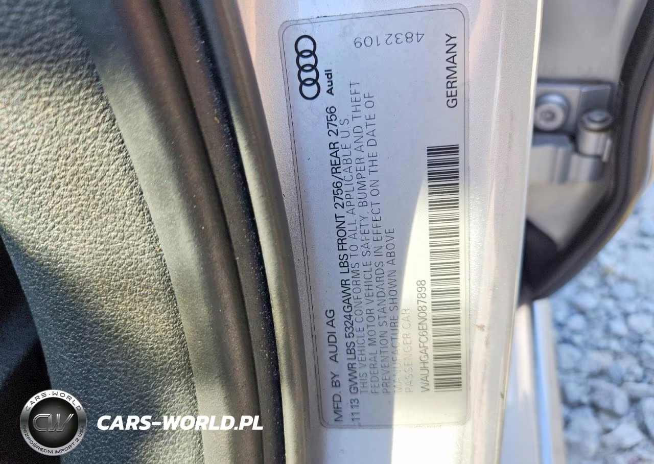 2014 Audi A6 Prestige VIN:WAUHGAFC6EN087898 - 12
