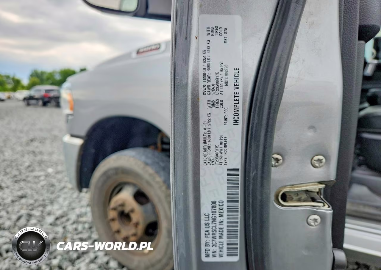 2022 Ram 3500 VIN:3C7WRSCL7NG107800 - 12