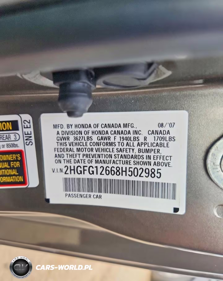 2008 Honda Civic Lx VIN:2HGFG12668H502985 - 12