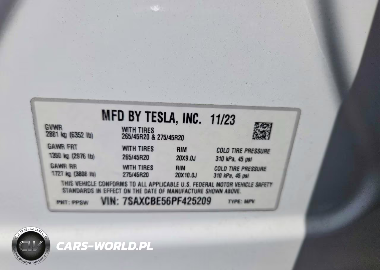 2023 Tesla Model X VIN:7SAXCBE56PF425209 - 14