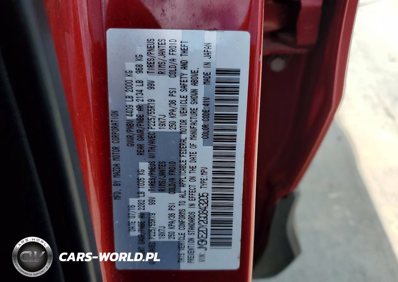 2016 Mazda Cx-5 Gt VIN:JM3KE2DY2G0843205 - 13