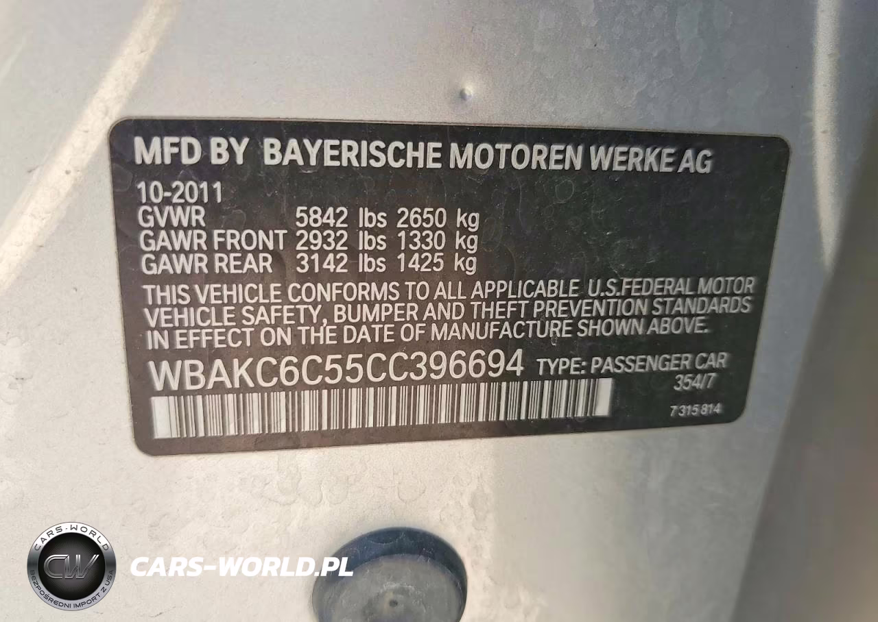 2012 BMW 750 Xi VIN:WBAKC6C55CC396694 - 12