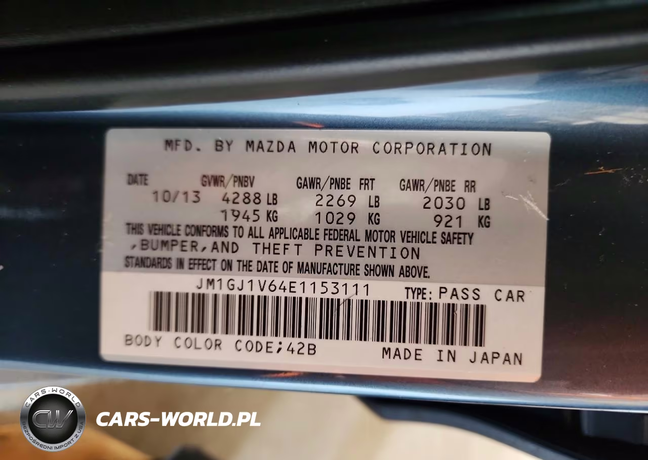 2014 Mazda 6 Touring VIN:JM1GJ1V64E1153111 - 12