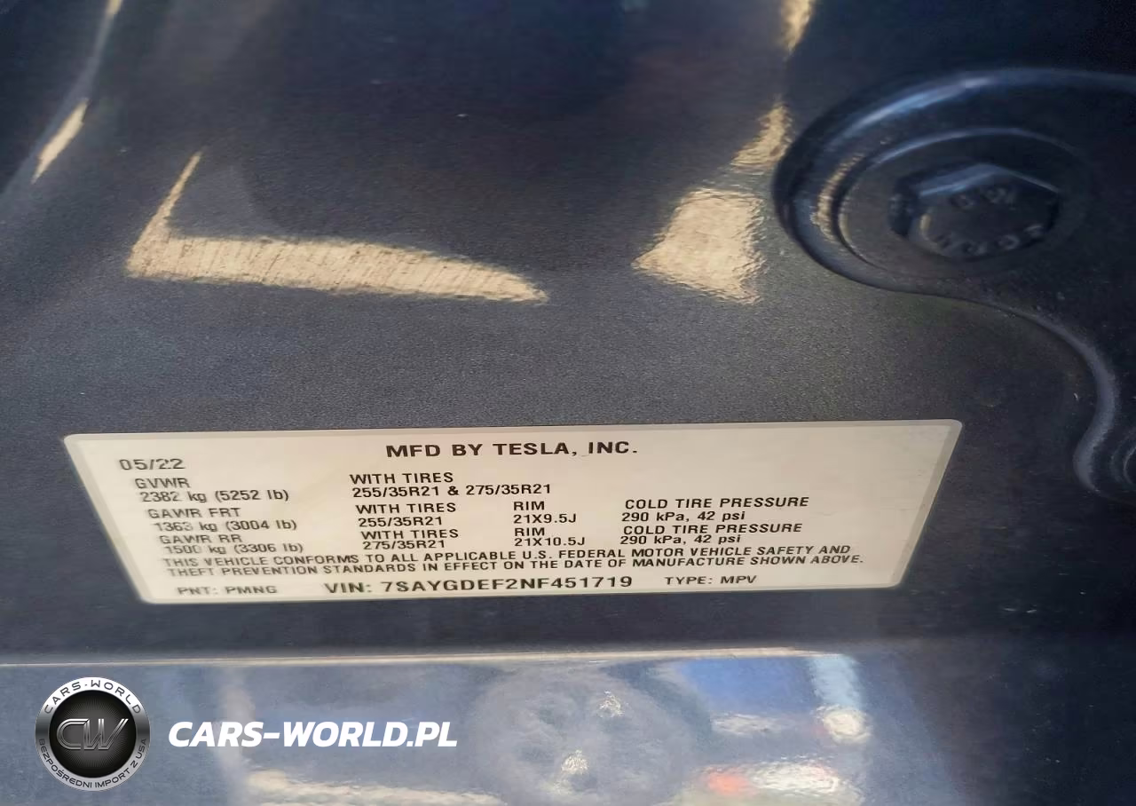 2022 Tesla Model Y VIN:7SAYGDEF2NF451719 - 13