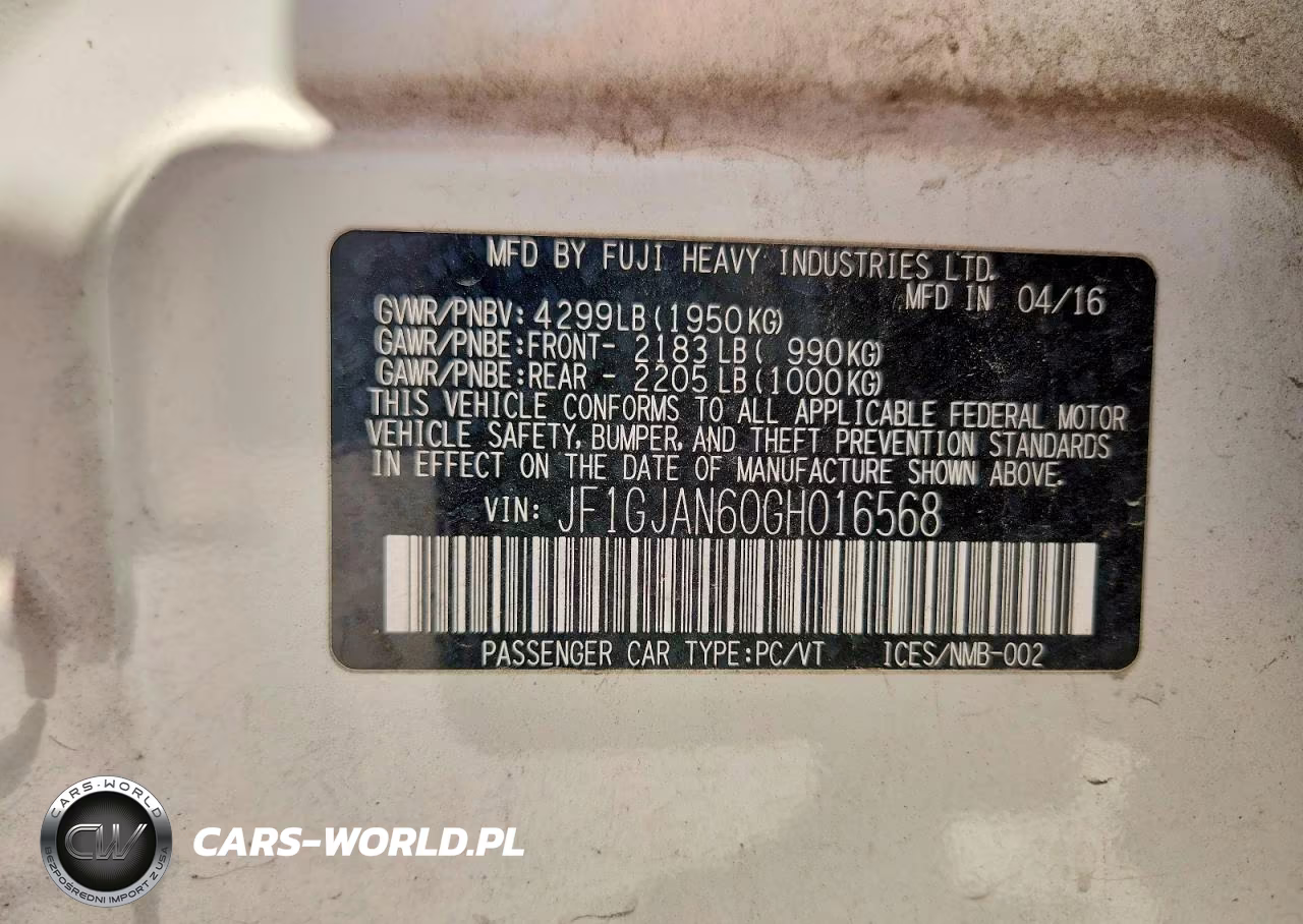 2016 Subaru Impreza Limited VIN:JF1GJAN60GH016568 - 12