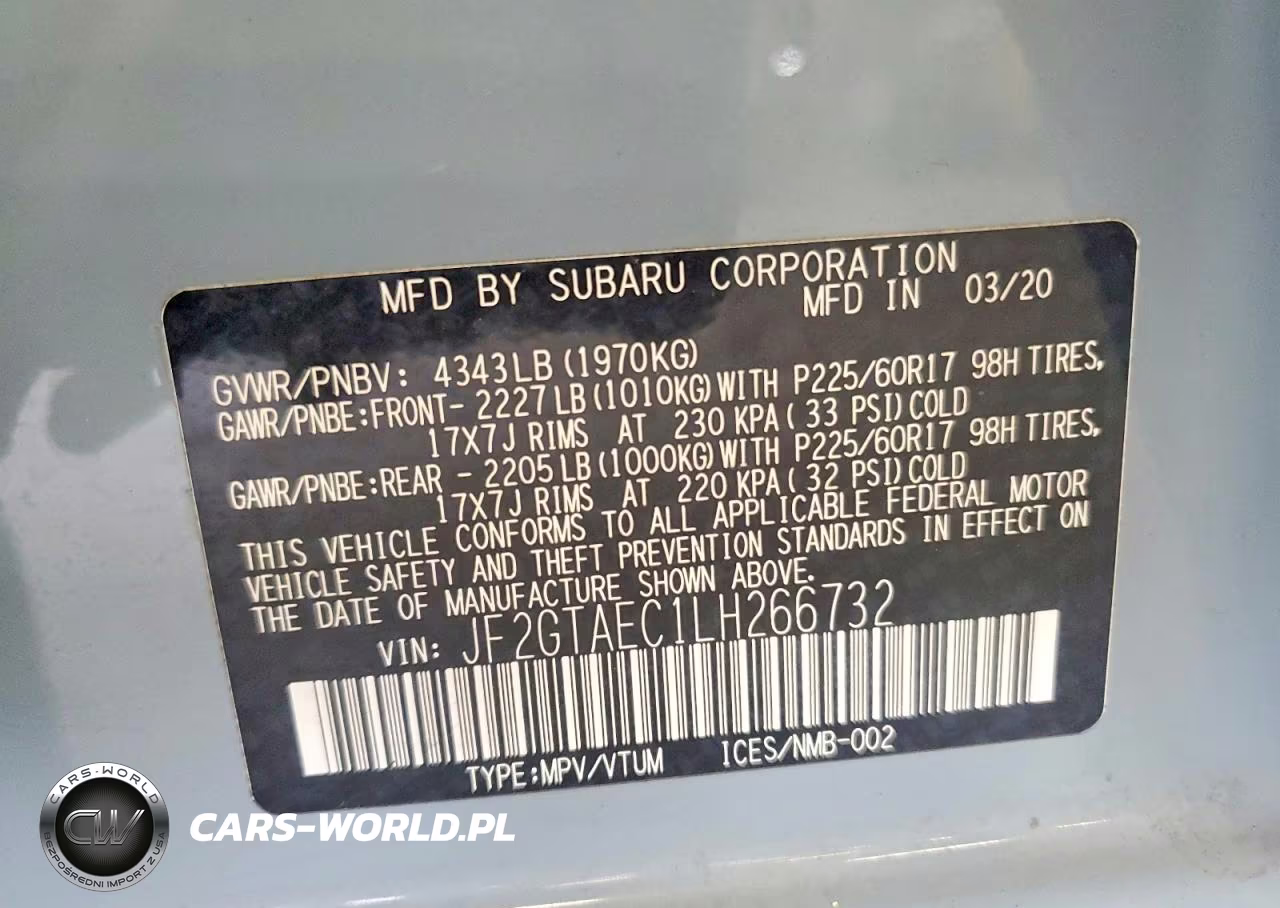 2020 Subaru Crosstrek Premium VIN:JF2GTAEC1LH266732 - 13