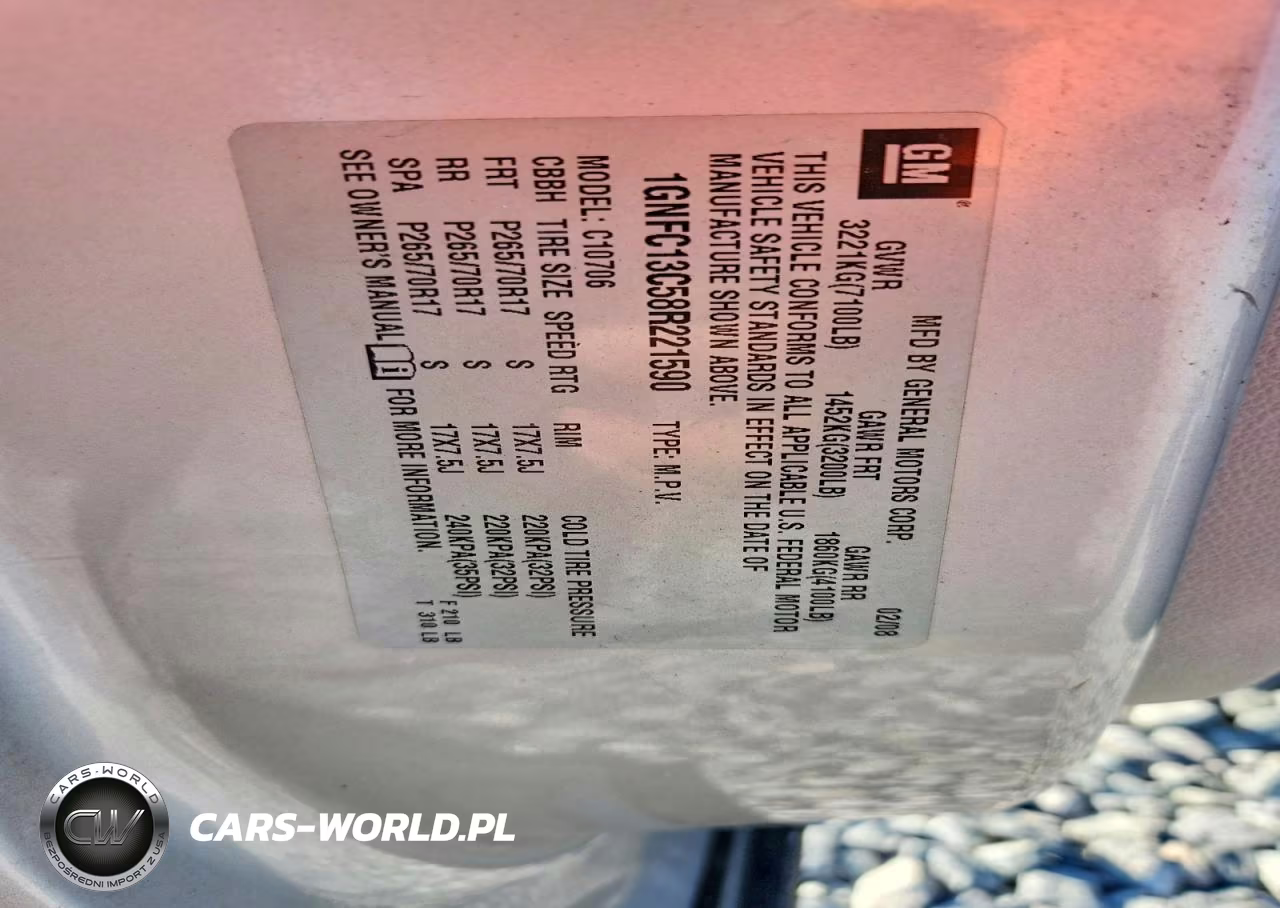 2008 Chevrolet Tahoe C1500 VIN:1GNFC13C58R221590 - 12
