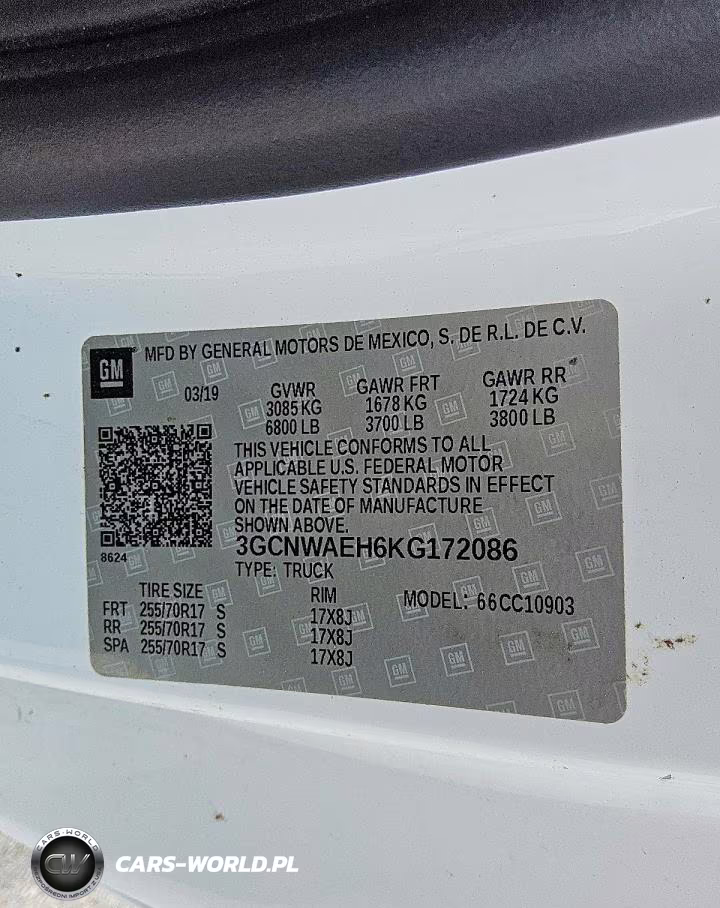 2019 Chevrolet Silverado C1500 VIN:3GCNWAEH6KG172086 - 12