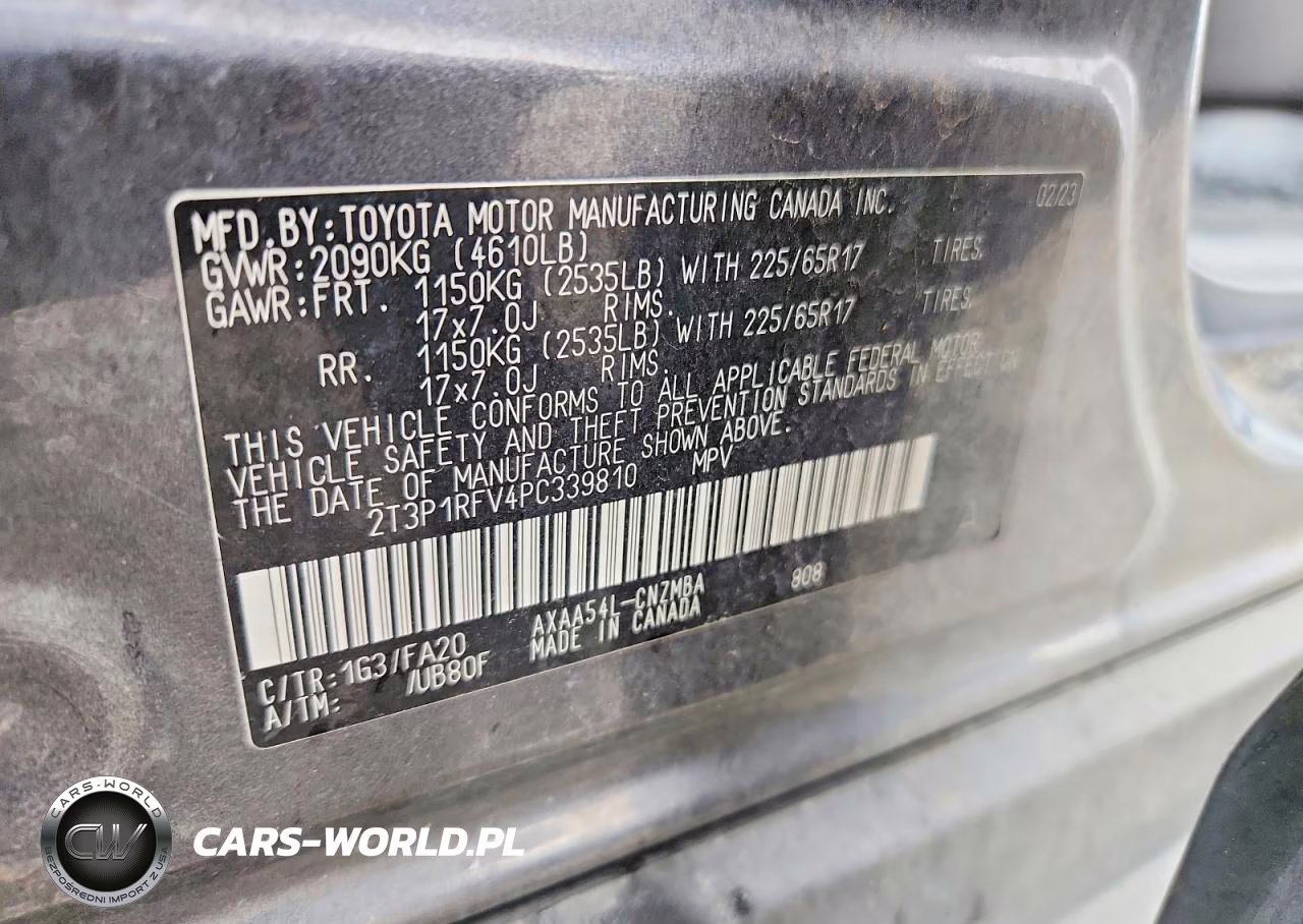 2023 Toyota Rav4 Xle VIN:2T3P1RFV4PC339810 - 12
