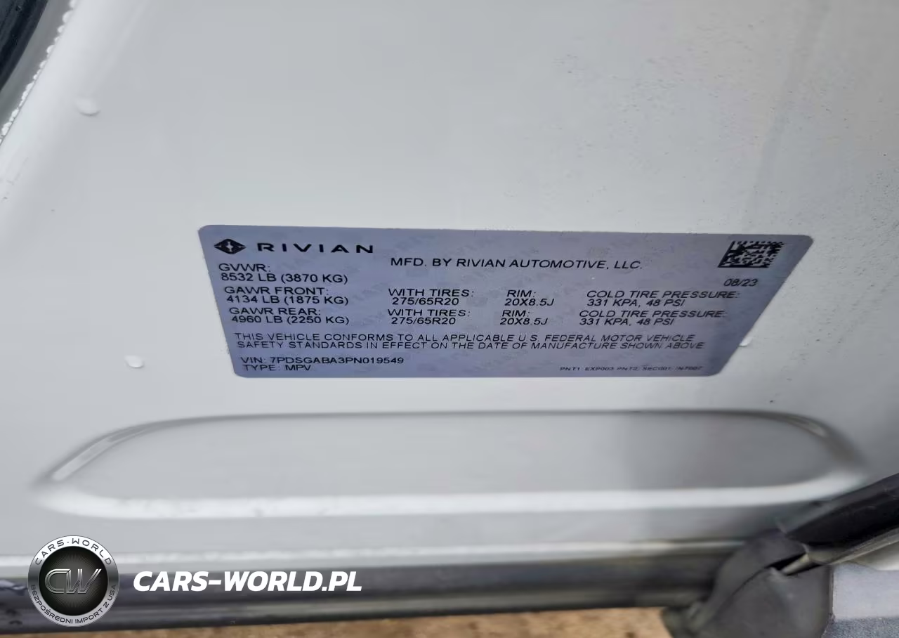 2023 Rivian R1S Adventure VIN:7PDSGABA3PN019549 - 13