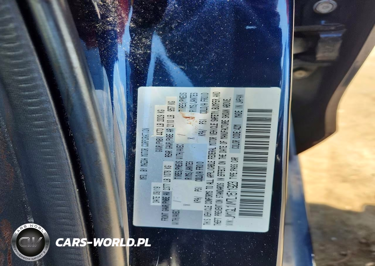 2020 Mazda 6 Touring VIN:JM1GL1VM7L1511923 - 12