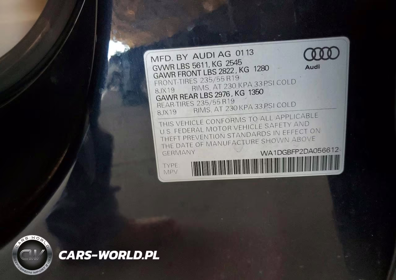 2013 Audi Q5 Premium Plus VIN:WA1DGBFP2DA056612 - 13