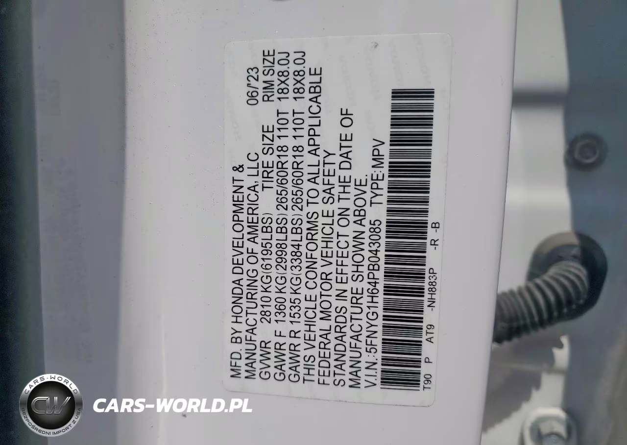 2023 Honda Pilot Trailsport VIN:5FNYG1H64PB043085 - 13