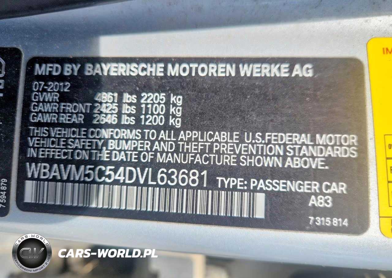 2013 BMW X1 xDrive35I VIN:WBAVM5C54DVL63681 - 12