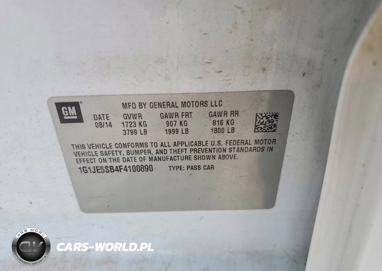 2015 Chevrolet Sonic Ltz VIN:1G1JE5SB4F4100890 - 12