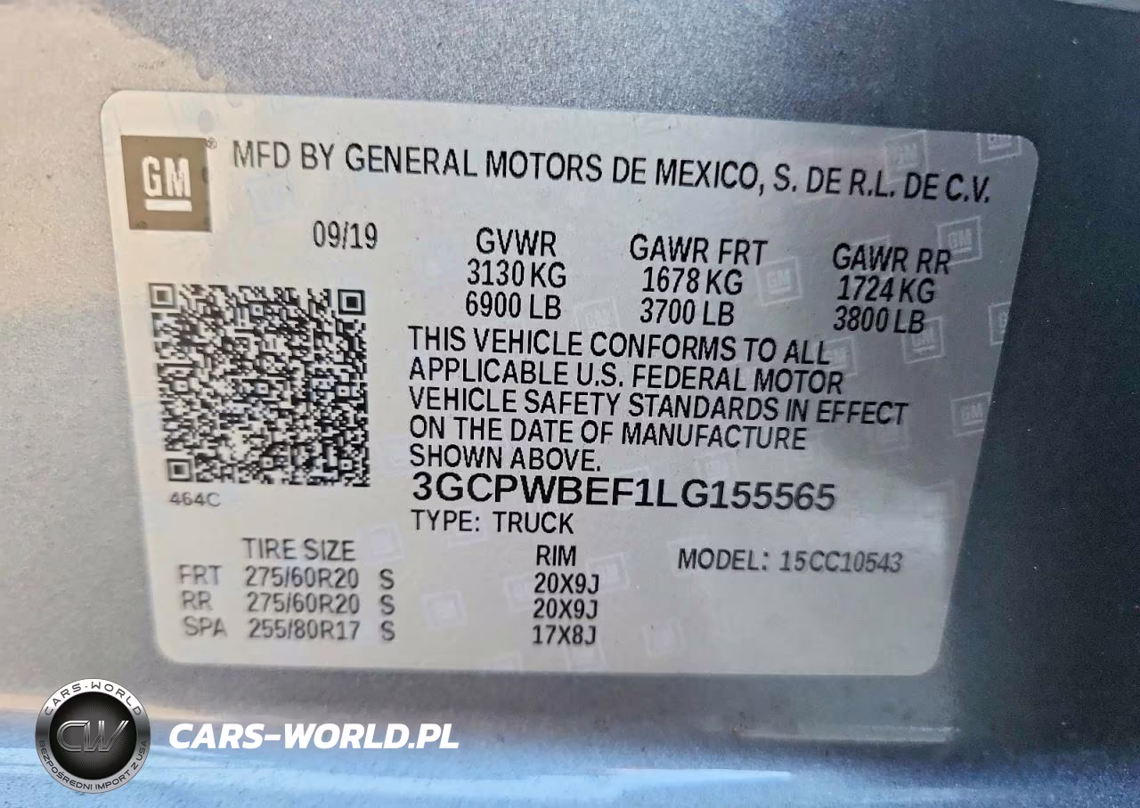 2020 Chevrolet Silverado C1500 Custom VIN:3GCPWBEF1LG155565 - 12