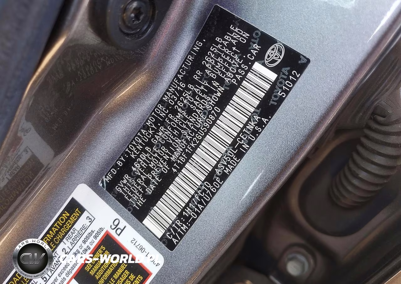 2016 Toyota Camry Le VIN:4T1BF1FK2GU590870 - 13