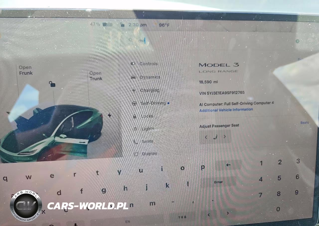 2025 Tesla Model 3 VIN:5YJ3E1EA9SF912765 - 9
