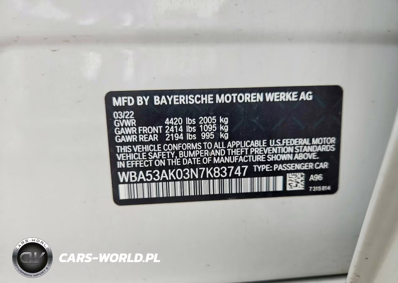 2022 BMW 228I VIN:WBA53AK03N7K83747 - 12