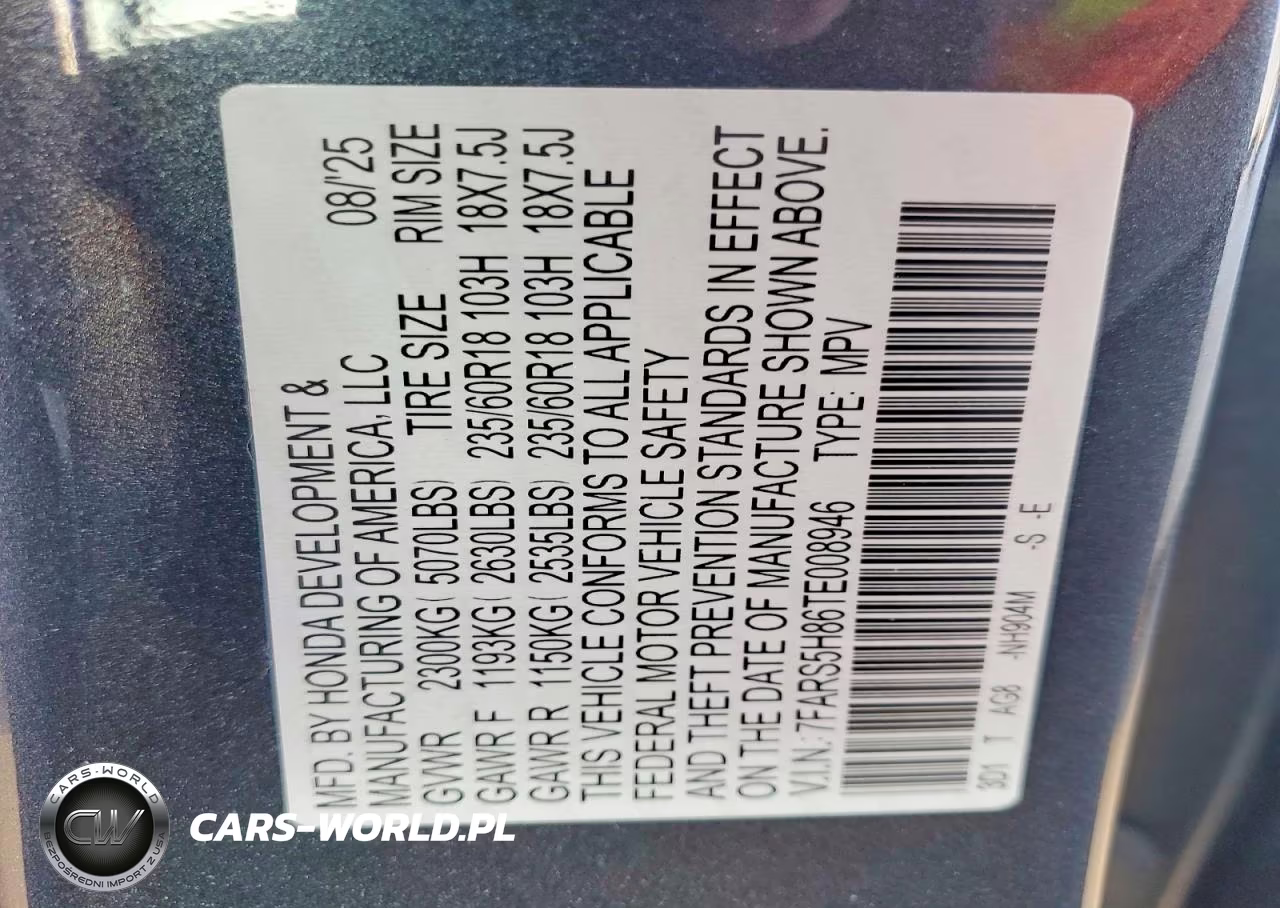 2026 Honda Cr-V Hybrid 2Wd Sport-L VIN:7FARS5H86TE008946 - 13
