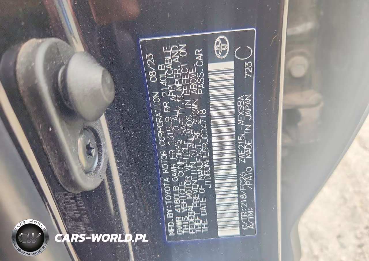 2024 Toyota Corolla Hybrid Se VIN:JTDBDMHE5RJ004718 - 12