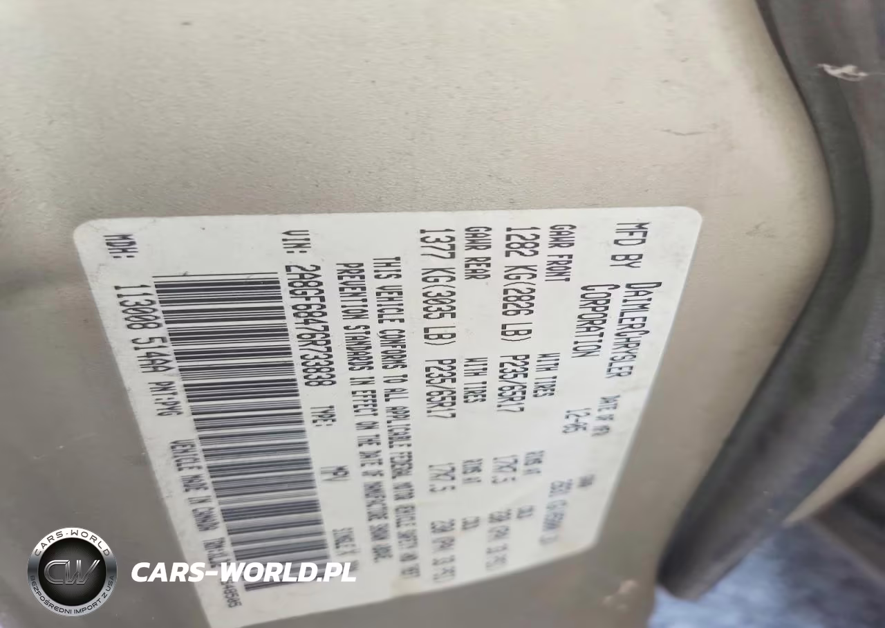 2006 Chrysler Pacifica Touring VIN:2A8GF68476R733838 - 13