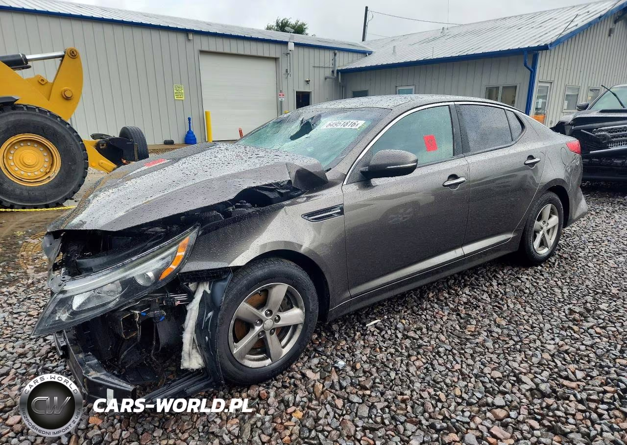 2015 Kia Optima Lx VIN:5XXGM4A76FG395668 - 1