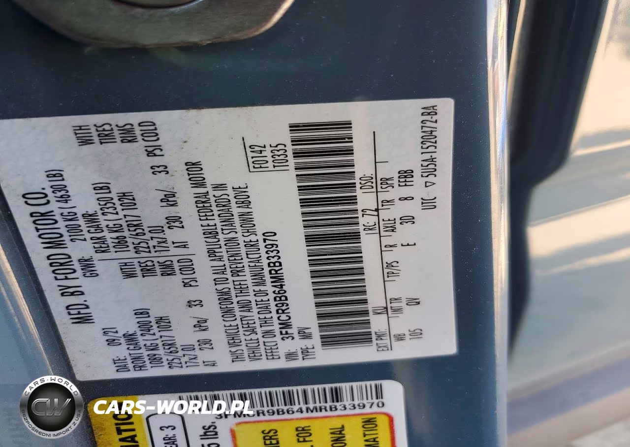 2021 Ford Bronco Sport Big Bend VIN:3FMCR9B64MRB33970 - 13