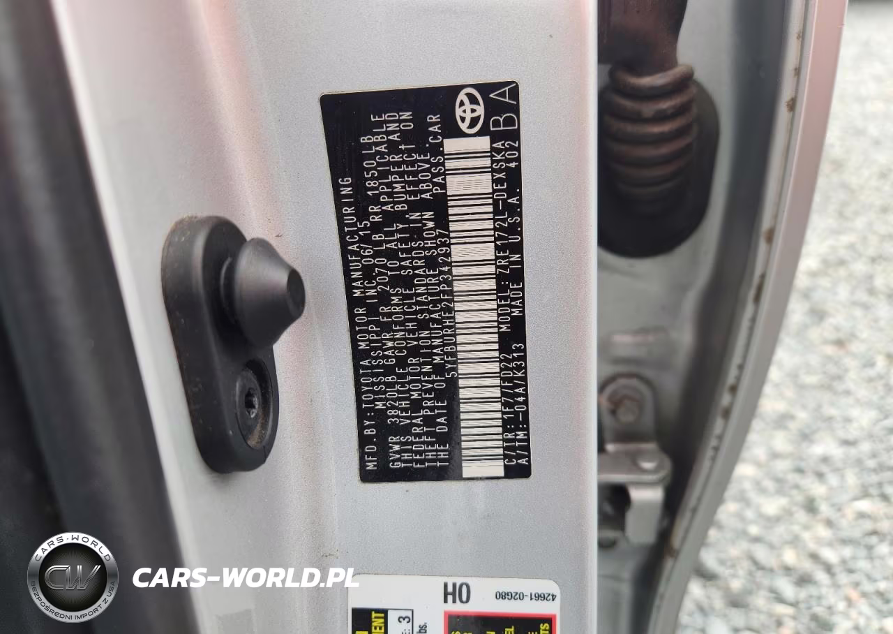 2015 Toyota Corolla S Plus VIN:5YFBURHE2FP342937 - 12