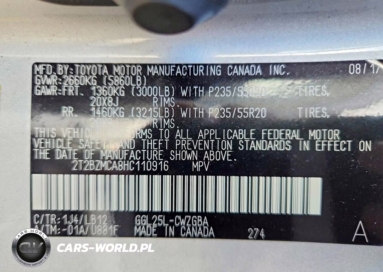 2017 Lexus Rx 350 Base VIN:2T2BZMCA8HC110916 - 12