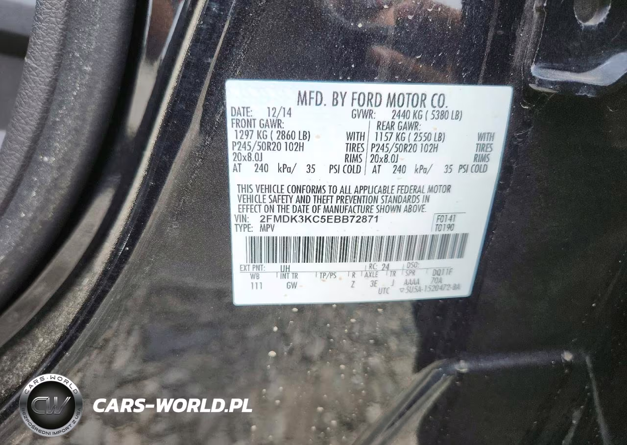 2014 Ford Edge Limited VIN:2FMDK3KC5EBB72871 - 13