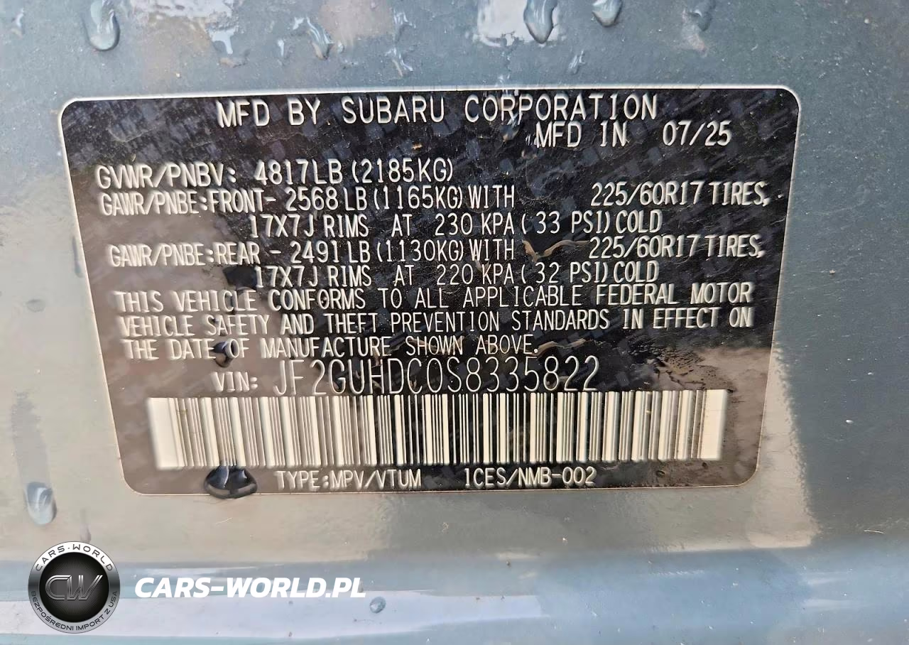 2025 Subaru Crosstrek Premium VIN:JF2GUHDC0S8335822 - 14