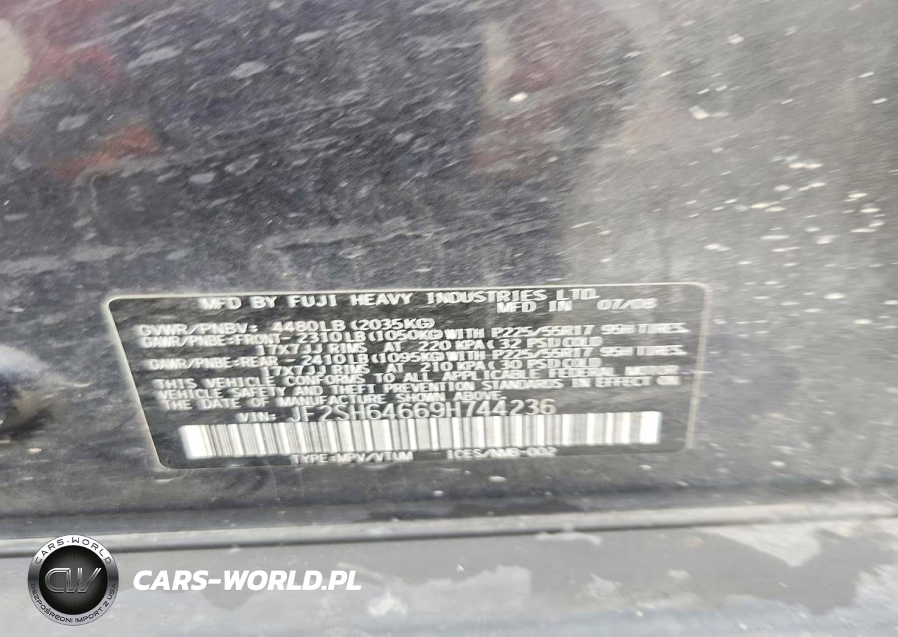2009 Subaru Forester 2.5X Limited VIN:JF2SH64669H744236 - 12