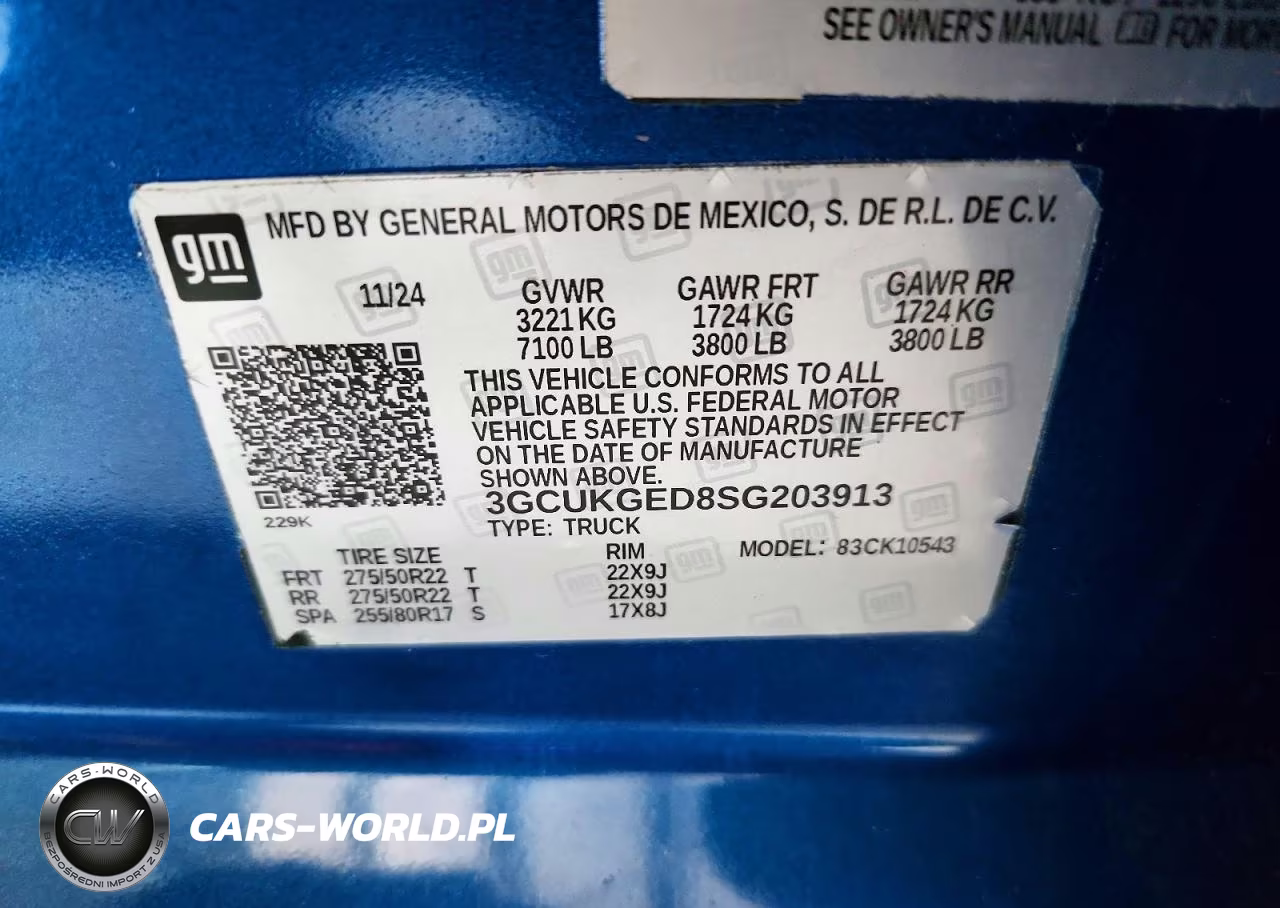 2025 CHEVROLET SILVERADO K1500 LTZ VIN:3GCUKGED8SG203913 - 12