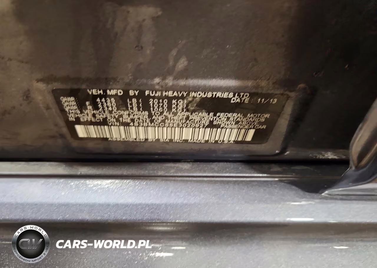 2014 Subaru Legacy 2.5I Premium VIN:4S3BMCC65E3020927 - 13