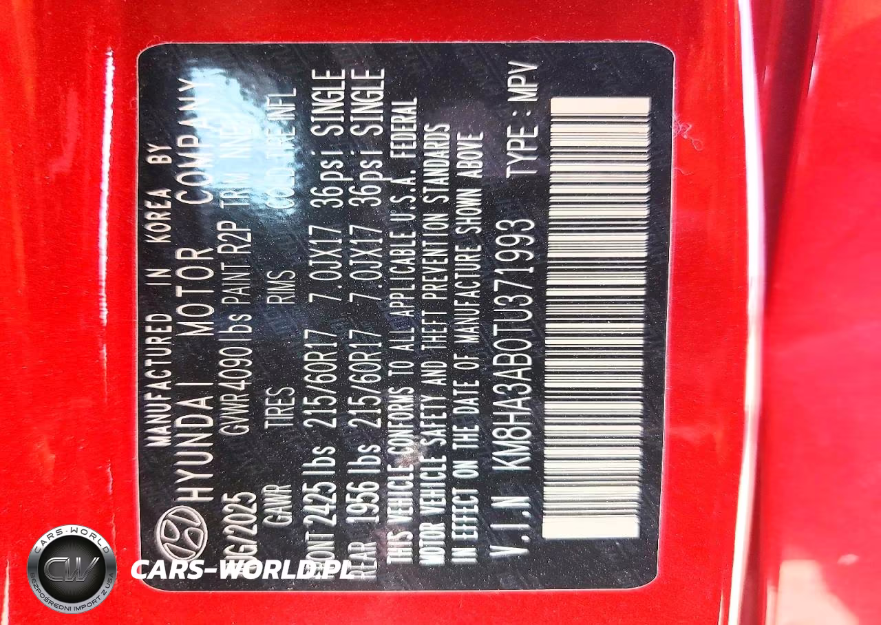 2026 Hyundai Kona Se VIN:KM8HA3AB0TU371993 - 14