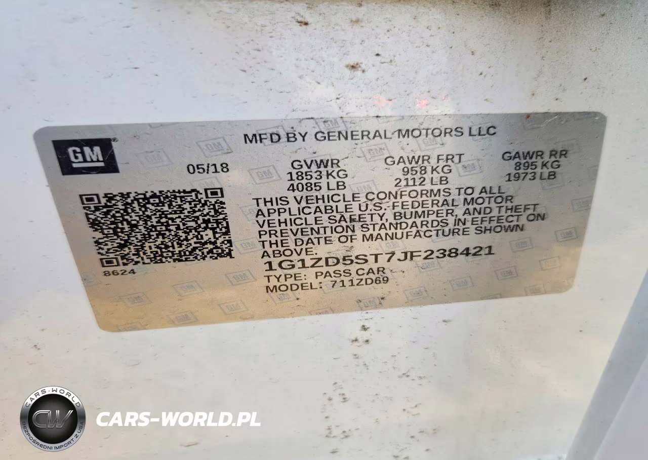 2018 Chevrolet Malibu Lt VIN:1G1ZD5ST7JF238421 - 12