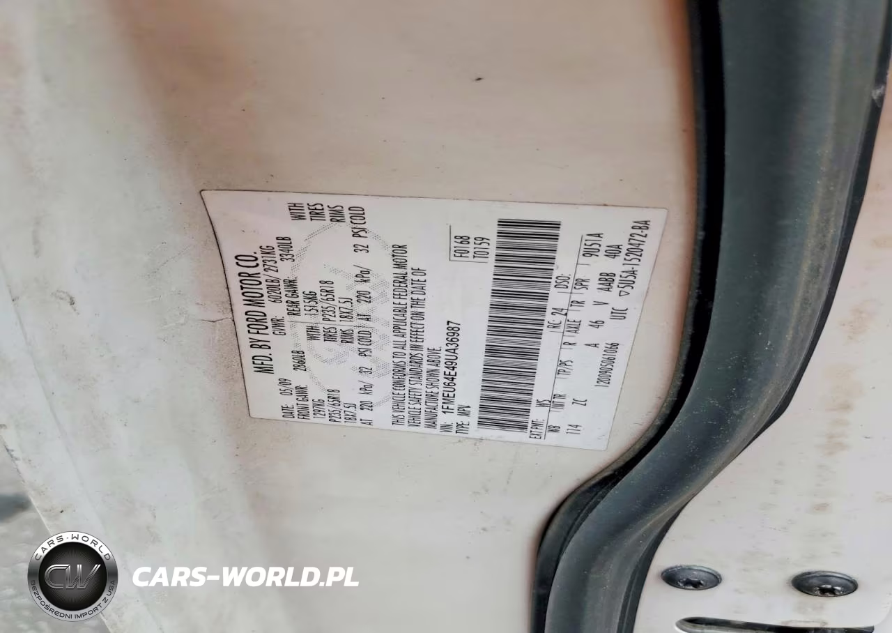 2009 Ford Explorer Eddie Bauer VIN:1FMEU64E49UA36987 - 13