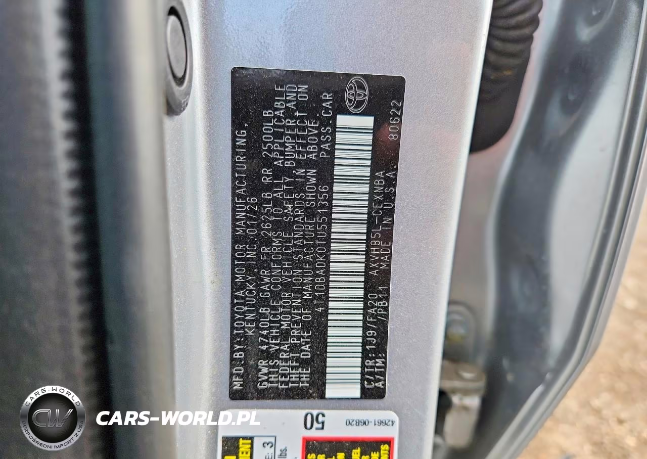 2026 Toyota Camry Le VIN:4T1DBADK0TU551356 - 13