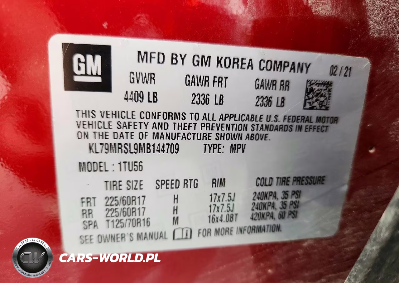 2021 Chevrolet Trailblazer Lt VIN:KL79MRSL9MB144709 - 13