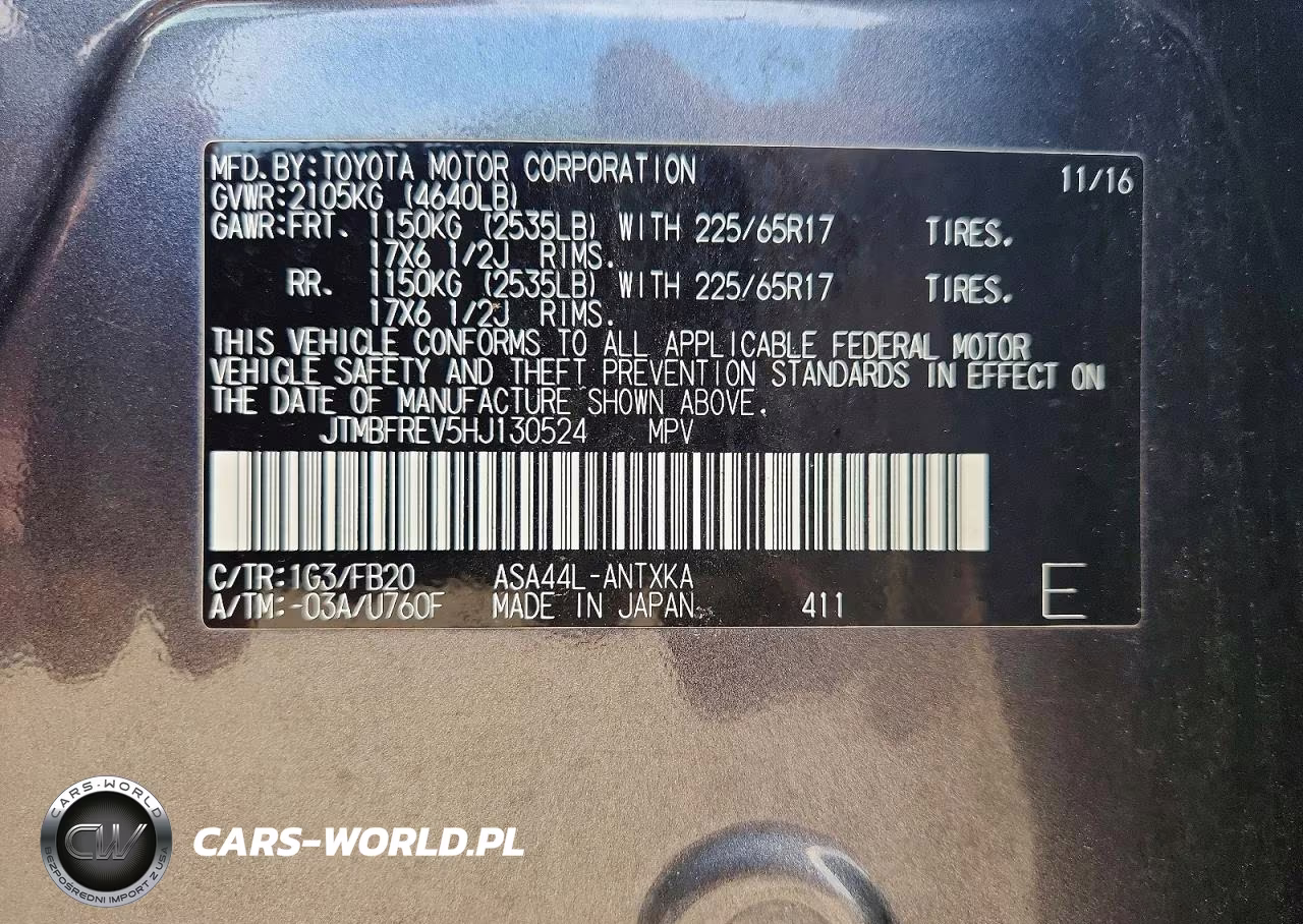 2017 Toyota Rav4 Le VIN:JTMBFREV5HJ130524 - 12